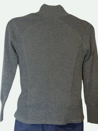 Eddie Bauer Men’s Pullover with quarter zip Gray Sweater(size large)