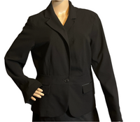 7th Avenue New York & Company Black 1 Button Suit Jacket (Size 14)