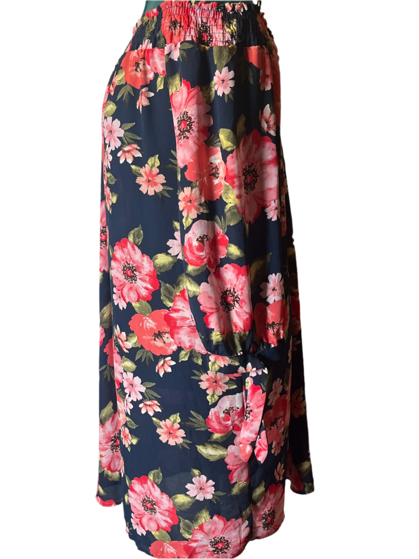 Love J Blue/Pink Floral Kimono Style Dress (Size 2x)