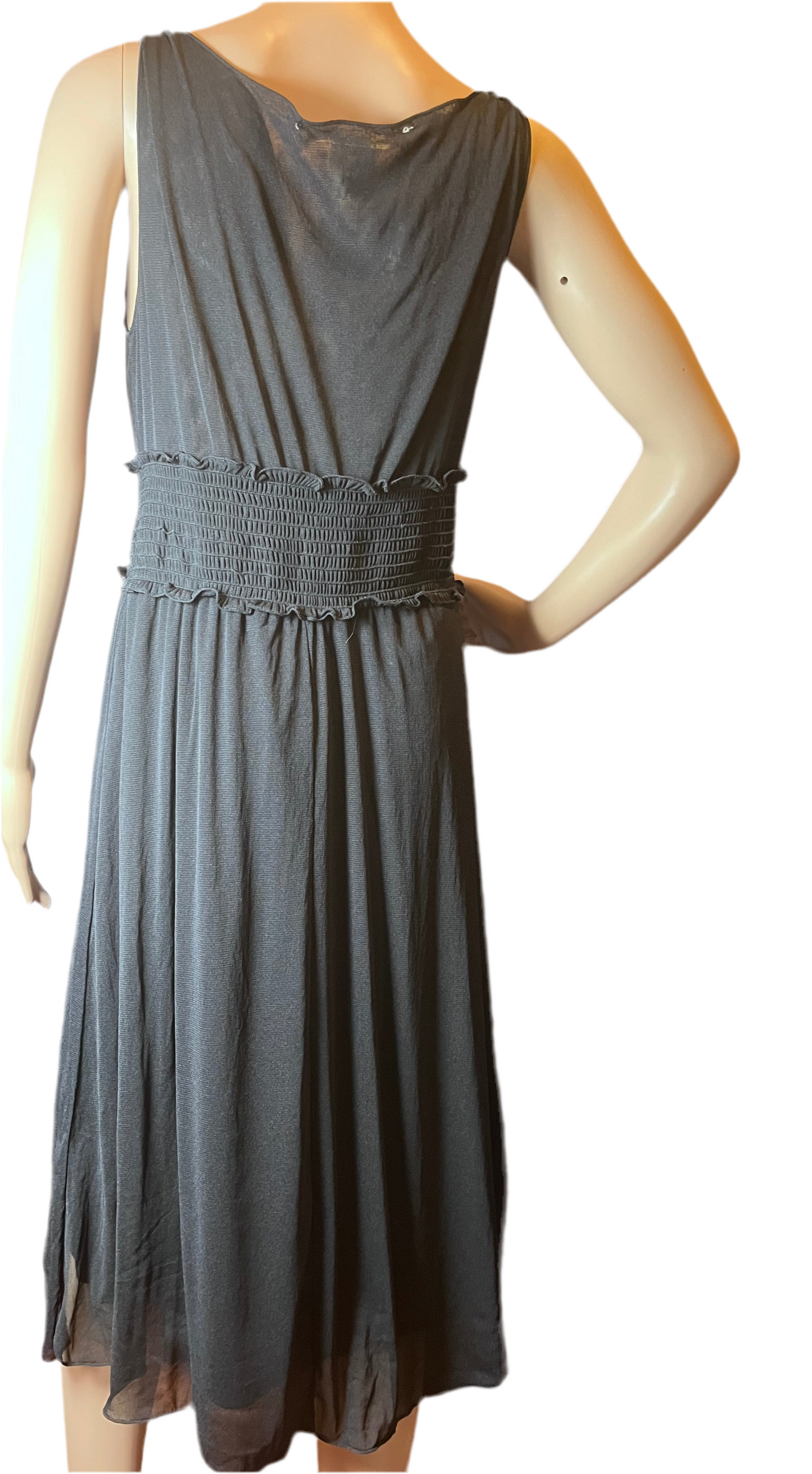 Max Studio fit & flare style black dress.  (Size Medium)