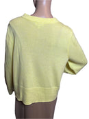 Yellow Buttoned Cardigan/Sweater (Size Medium)