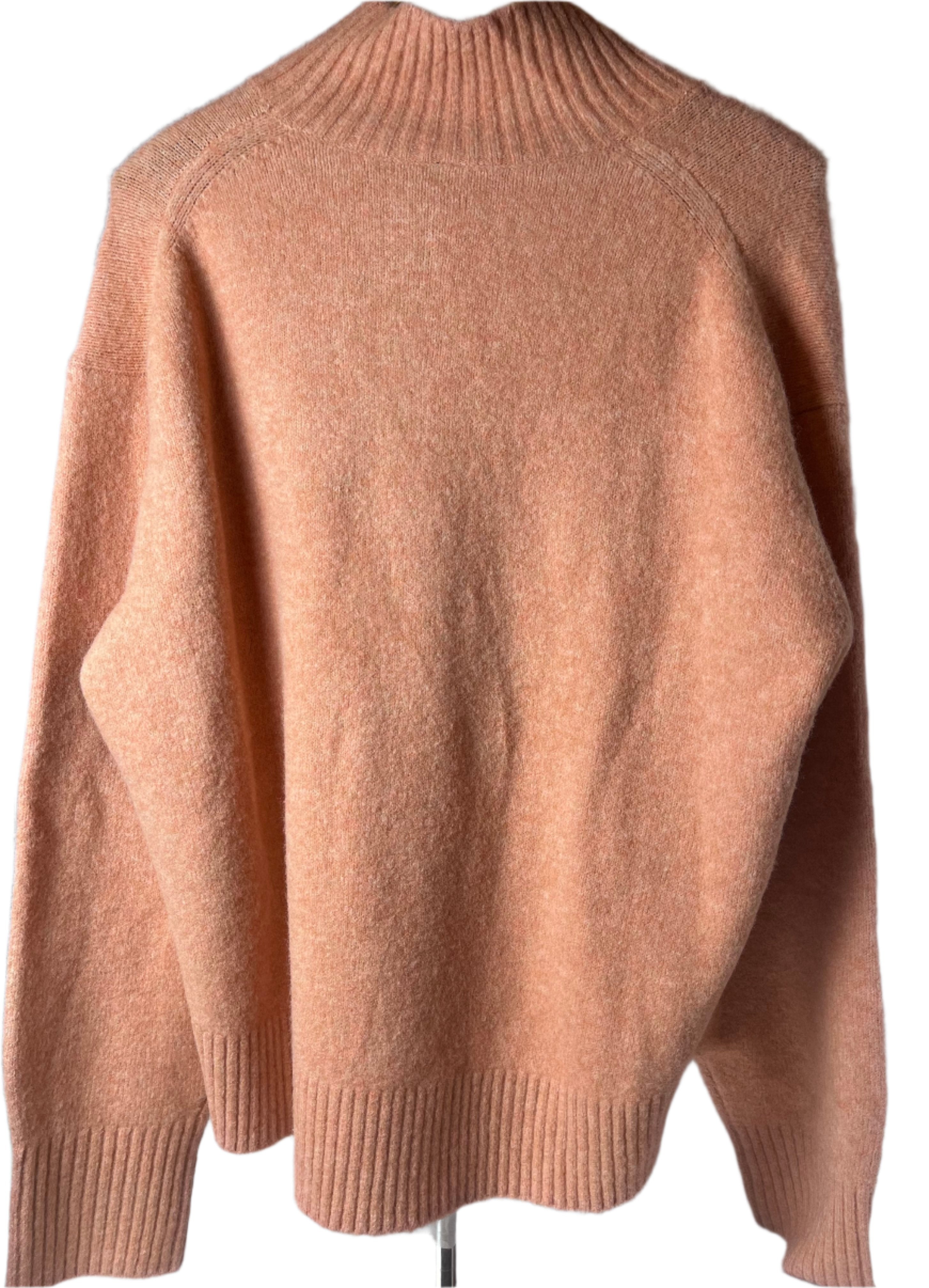 Great light orange, warm cozy sweater (size XS)