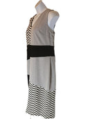 New York & company size L black and white dress