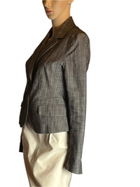 H&M Dark Gray Striped -2 Buttoned Blazer (size 8)