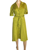 Liz Claiborne Dresses (Size 6) Green Short Sleeves A-Line Dress