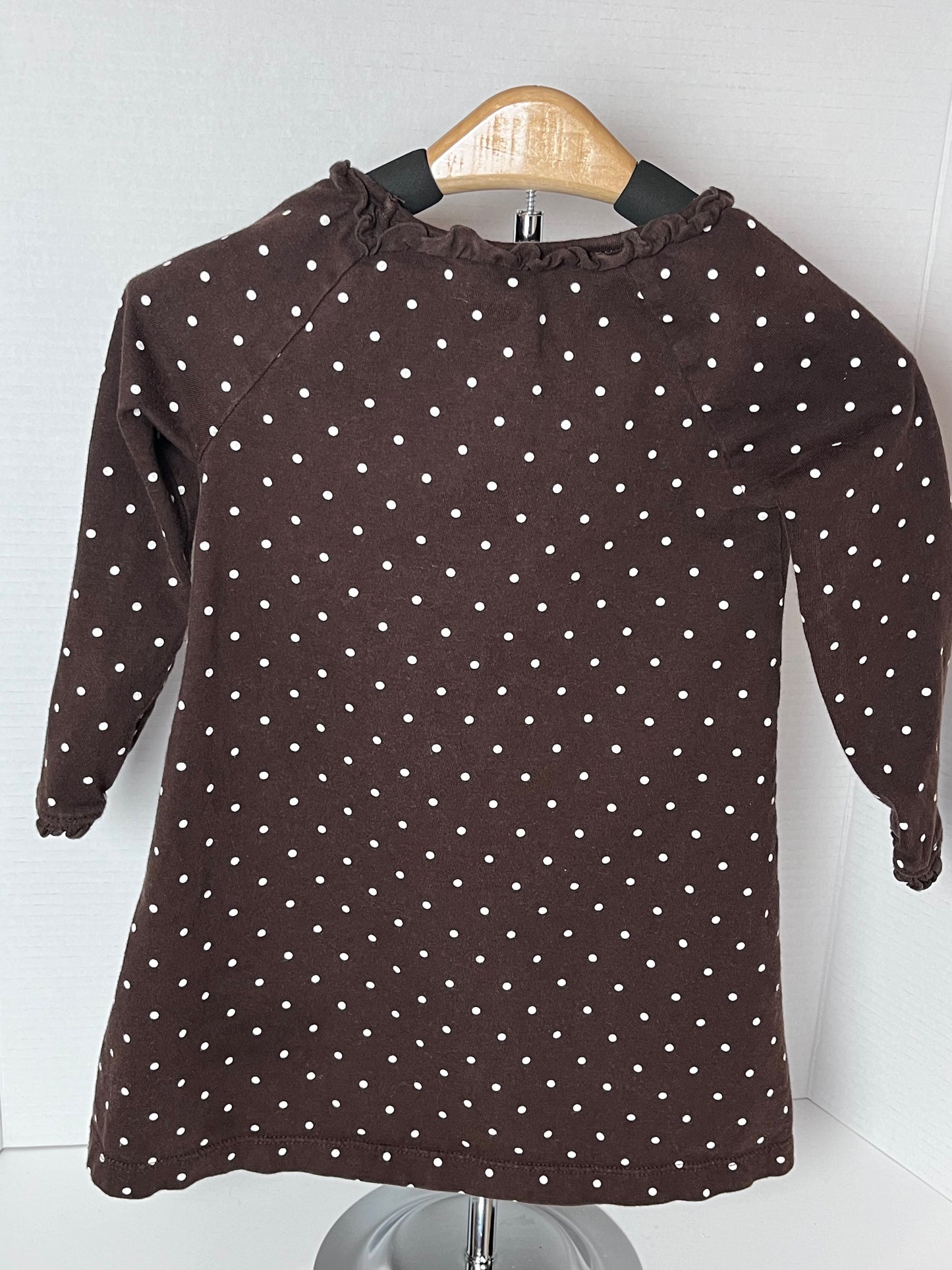 Circo (size 24 mos) girl’s brown-white polka dots dress