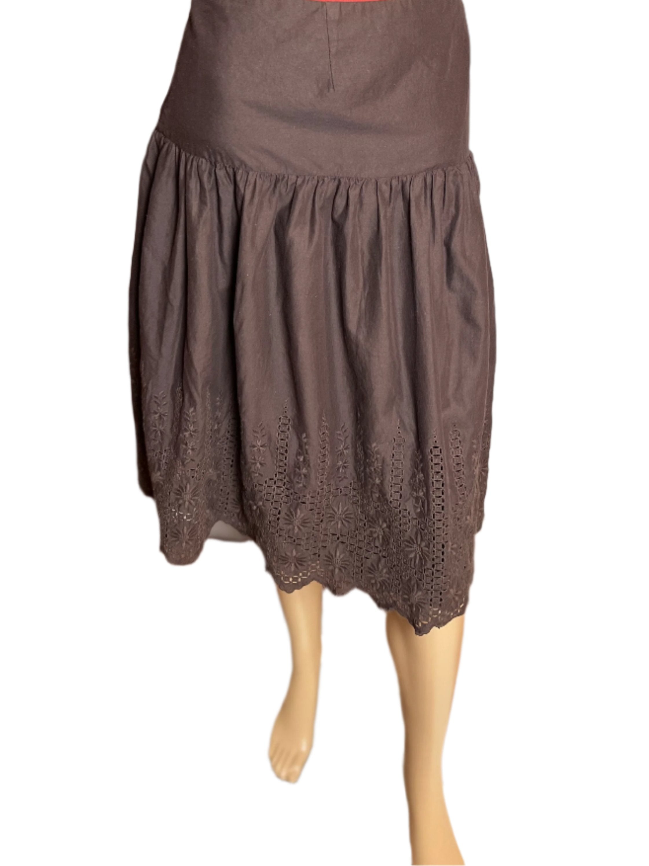 Inc International Concept Gathered Style Brown Skirt (size 22w)