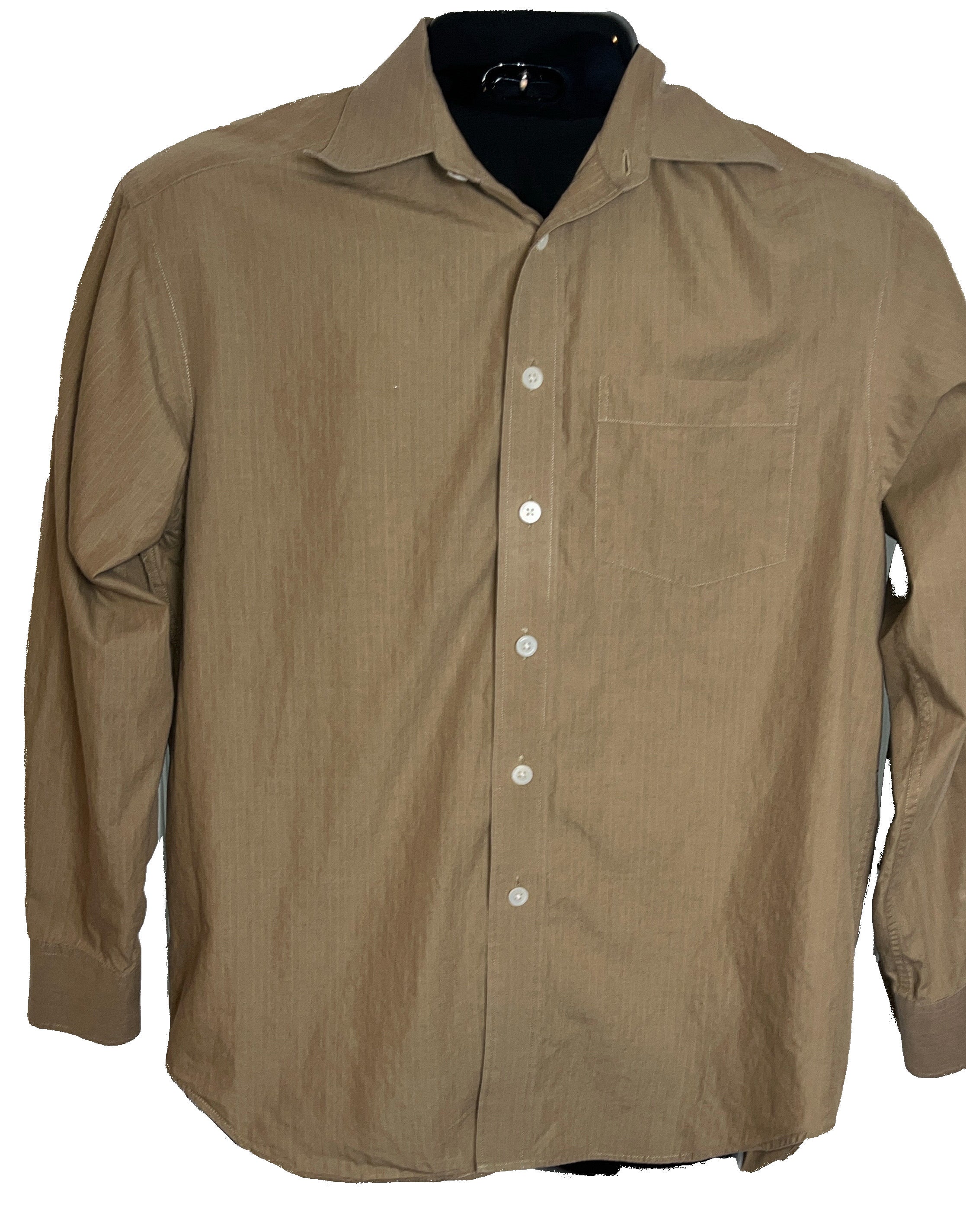 Banana Republic Men’s Brown Buttoned Shirt (Size Small)