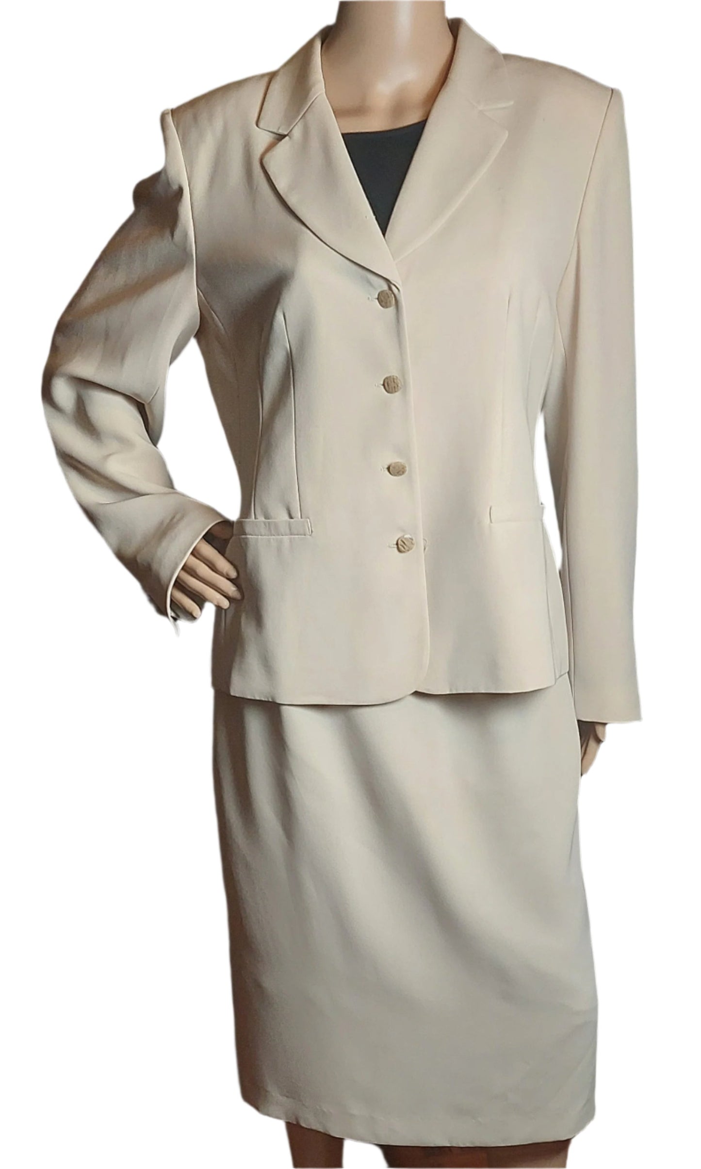 John Meyer Beige Skirt Suit(size 12)