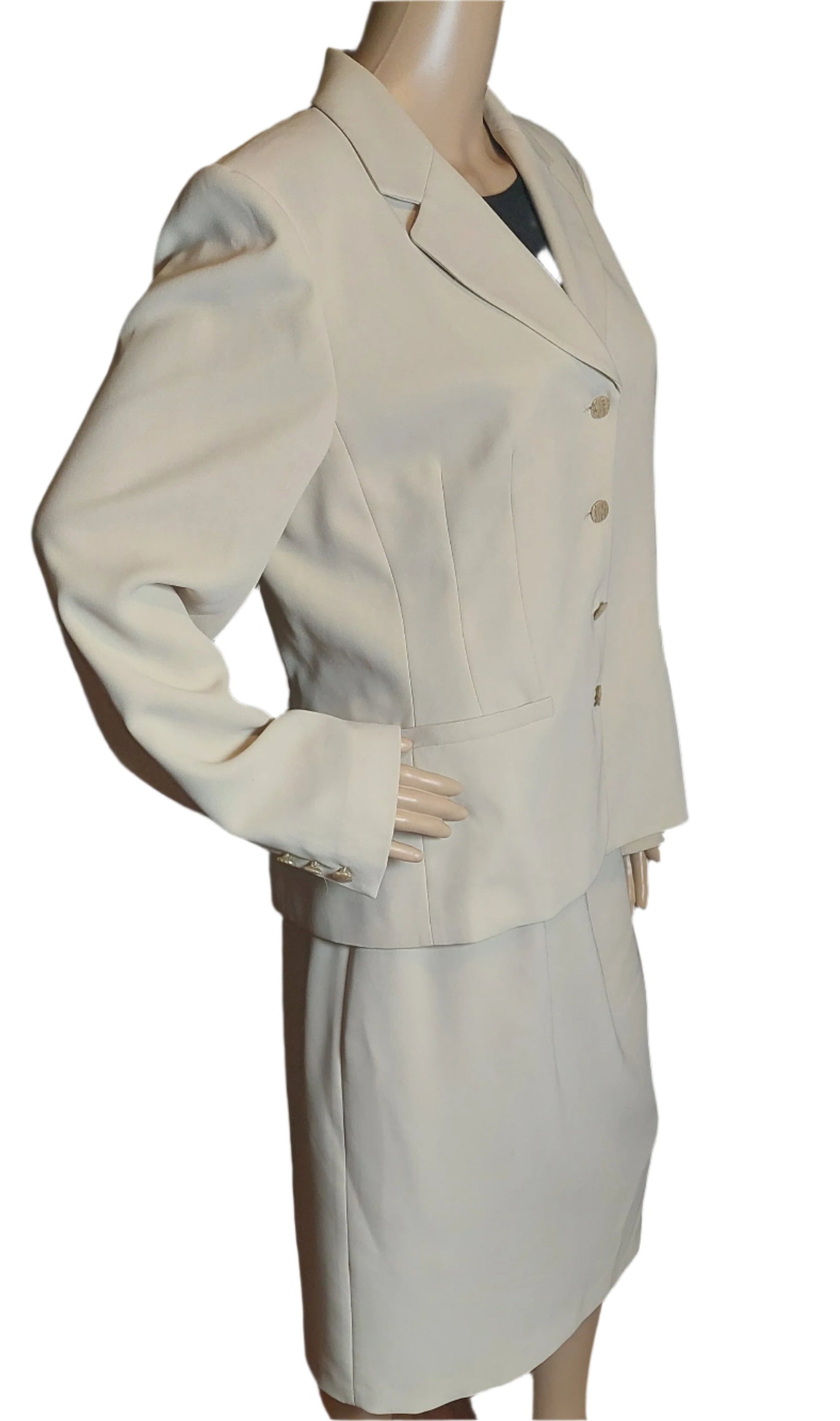 John Meyer Beige Skirt Suit(size 12)