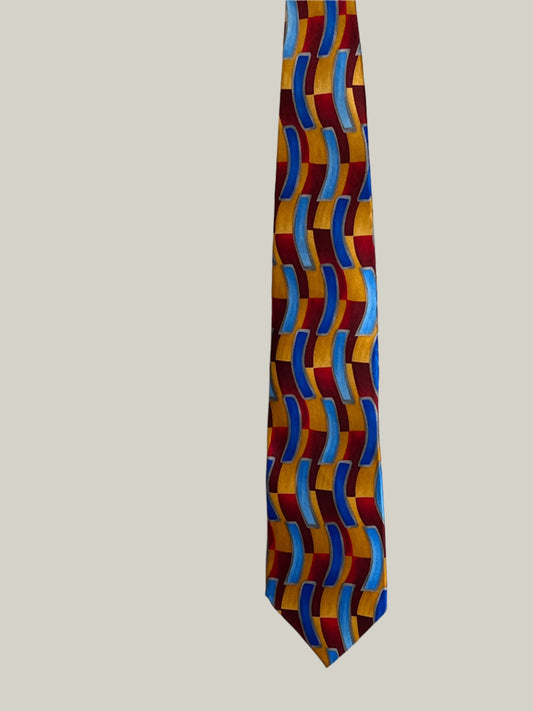 Jimmy V Multicolored(yellow, blue, red) Men’s Neck tie