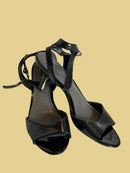 Calvin Klein Ankle Strap 2.5 inch heel Black Sandals (size 9.5)