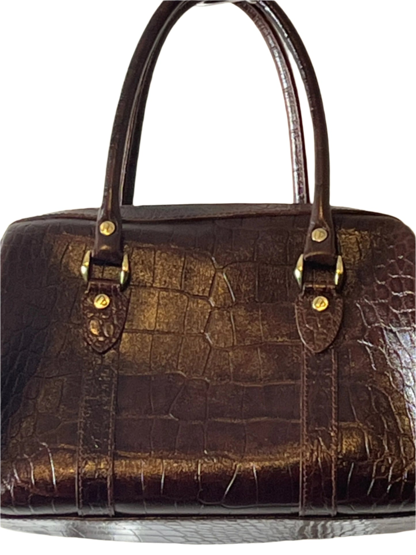 Brown Liz Clairborne medium handbag with zipper