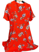 Forever21 beautiful Skater Red mini floral dress (Size Small Petite) dress