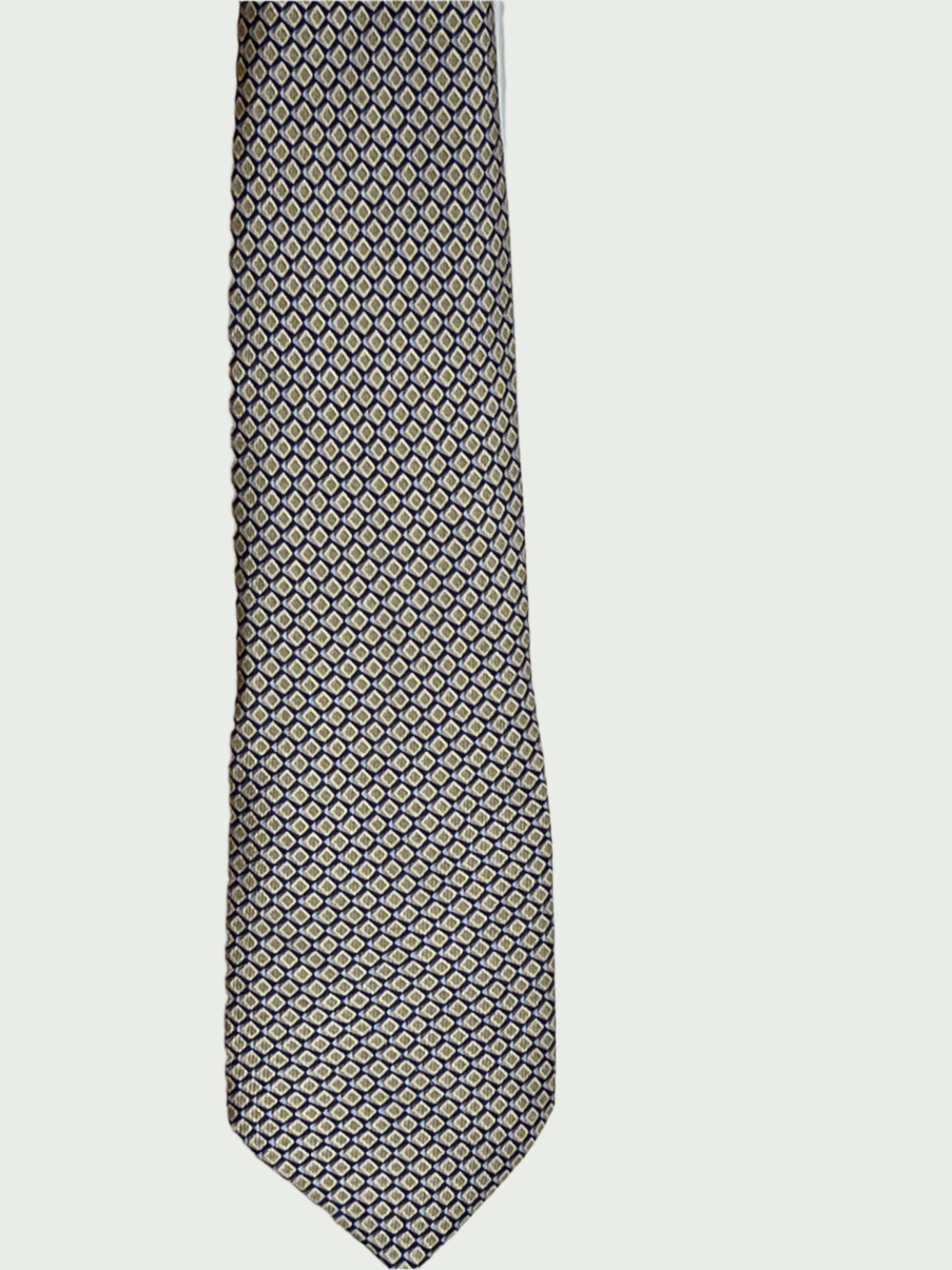 Nautical Men’s blue and Beige Necktie