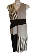 New York & company size L black and white dress