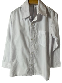 Boy’s long white shirt (size 8) by Black & Bianco