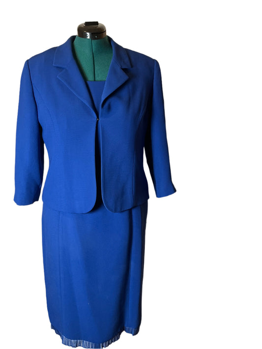 Due per Due Veste- Royal Blue Dress Suit set(Size 12)