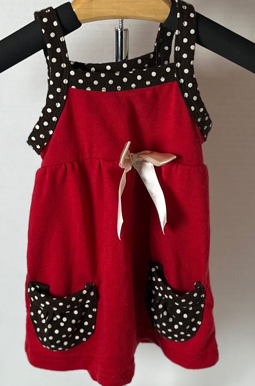 Little Lass Red/black dress (3-6mos.)