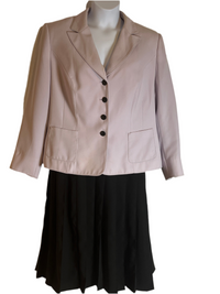 John Meyer Lavender and Black Skirt Suit Set(size 18w)