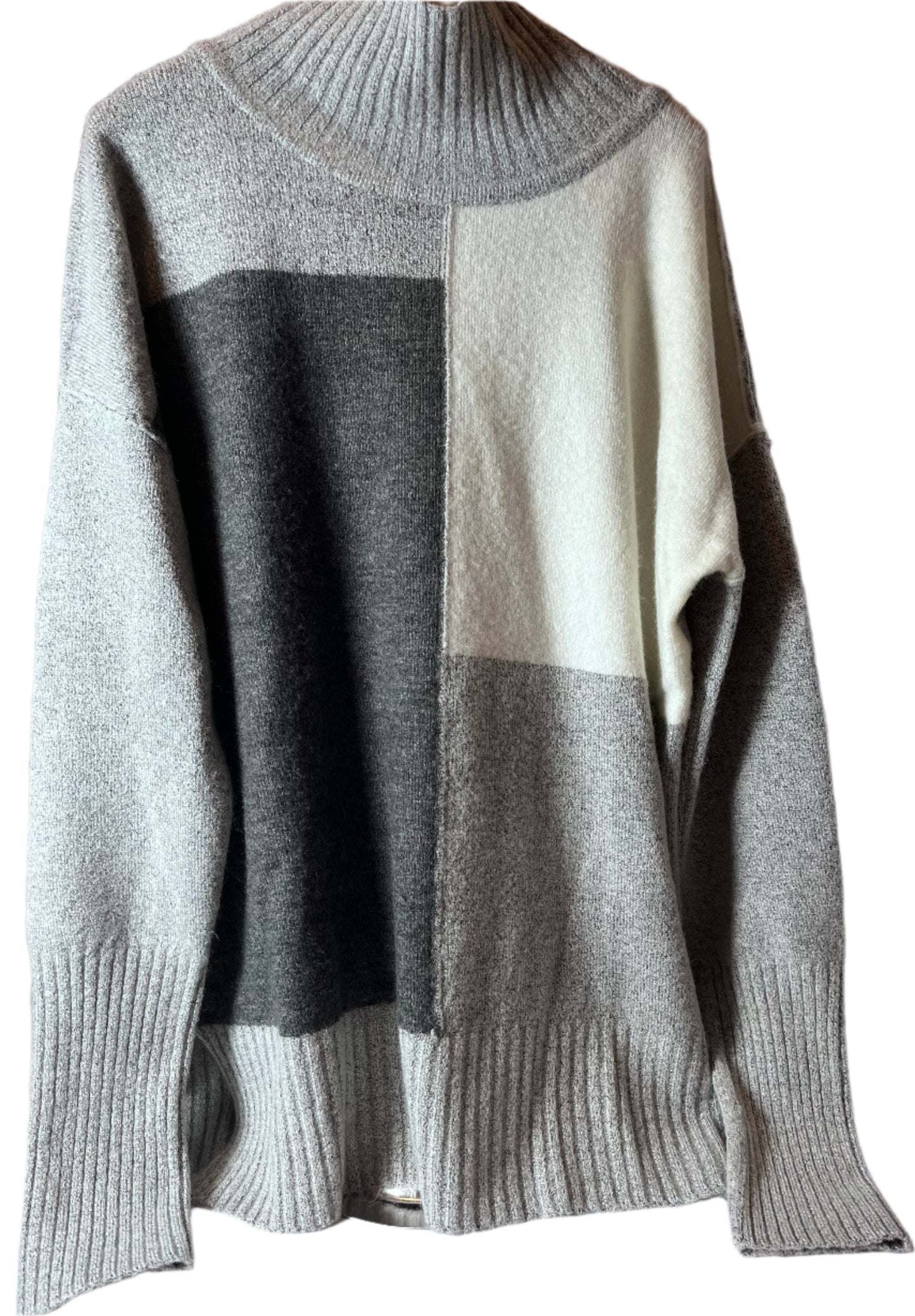 Pull gris chaud, confortable, doux et magnifique (taille Large)