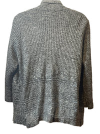 Avenue Gray Loose Woven Cardigan (Size 22/24)