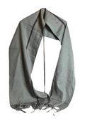 Alpine Swiss warm long light gray scarf