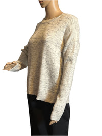 Tahari Gray Pull Over Sweater (Size Large)