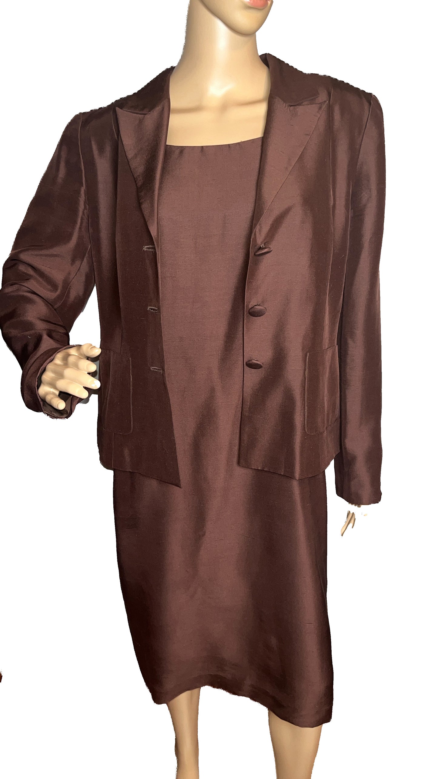 Shomi Brown Dress Suit set(Size 10).  Formal/Business/Professional Attire