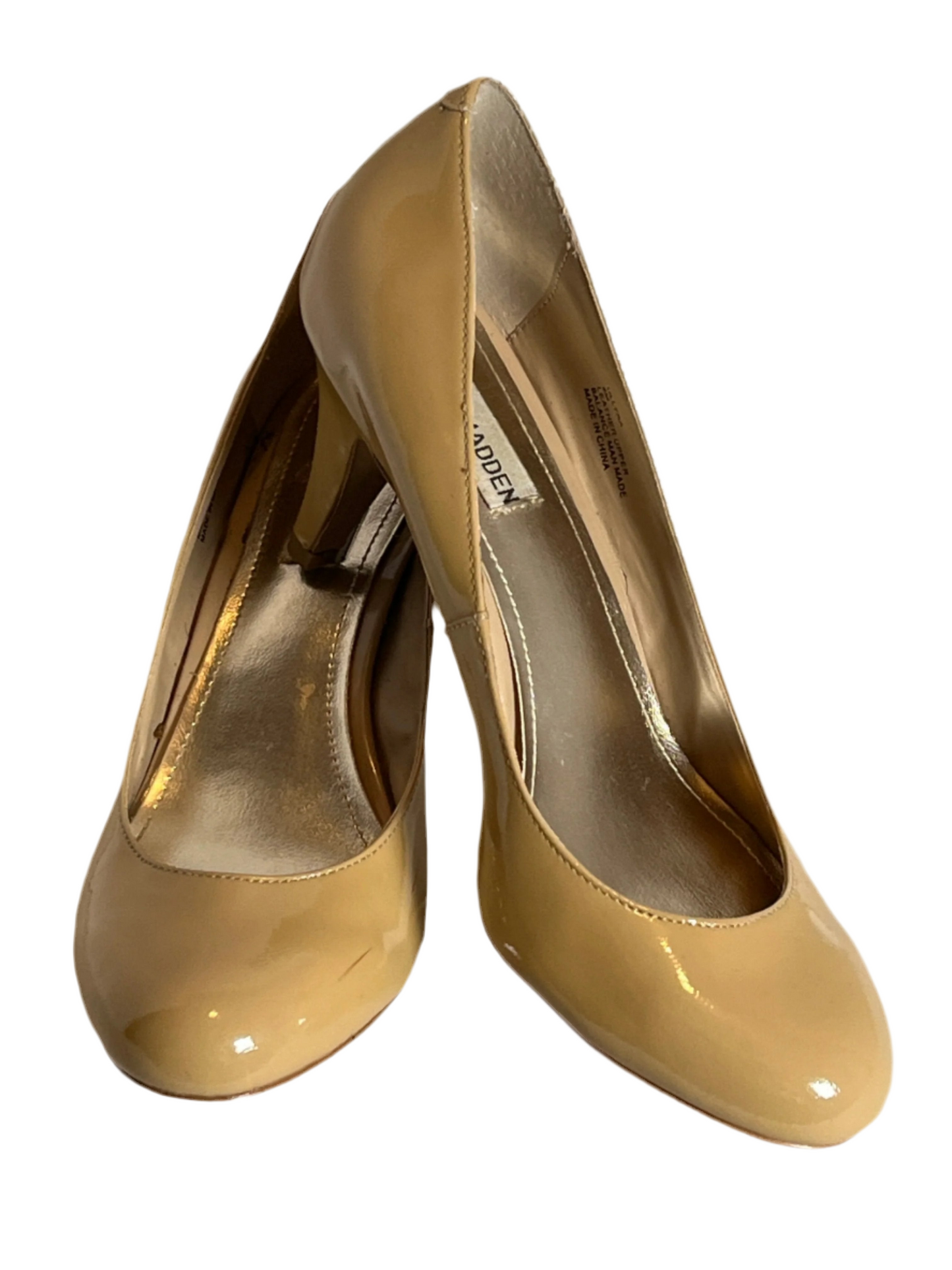 Steve Madden 3 inch Beige Cone Dressy heel Shoes