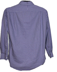 Neiman Marcus Lavender/Purple & White Plaid Men’s Shirt(Large)