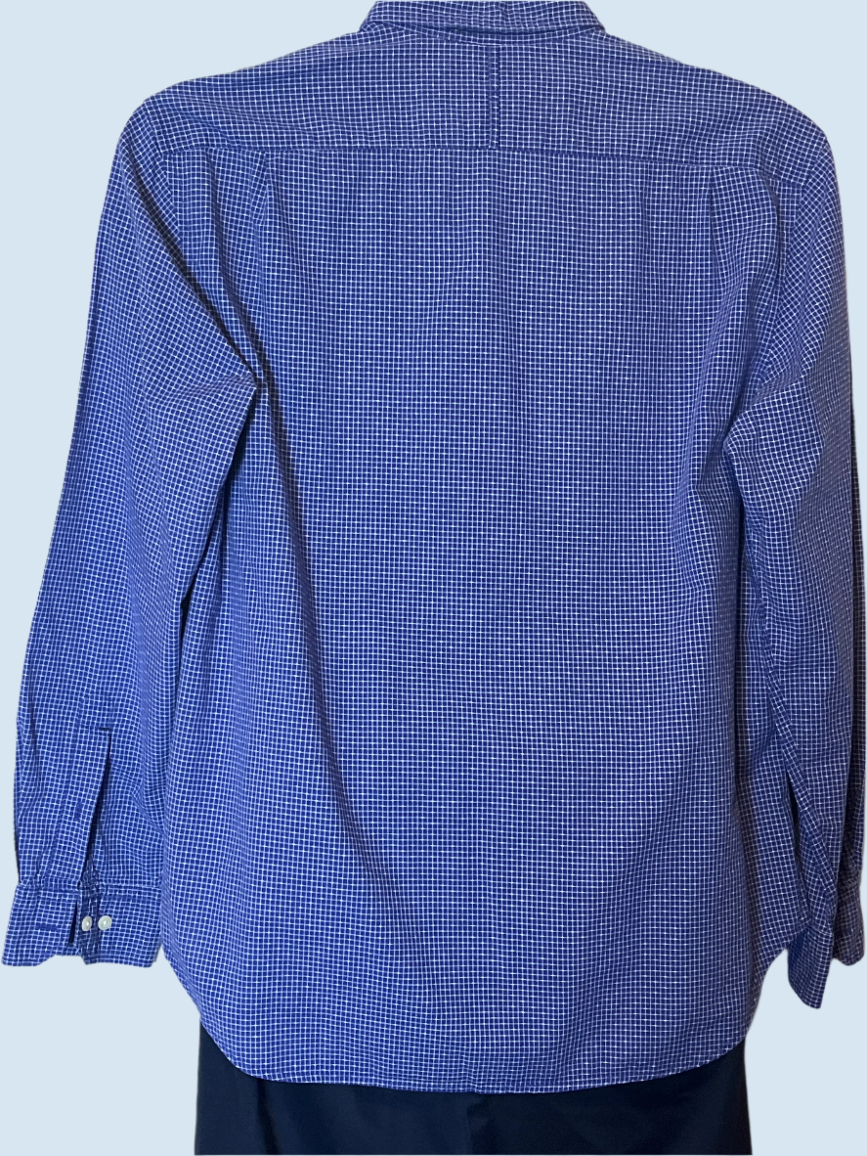 Banana Republic-Blue Buttoned Up Long Sleeves Men’s Shirt(L)