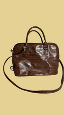 Bueno over Shoulder Brown Handbag