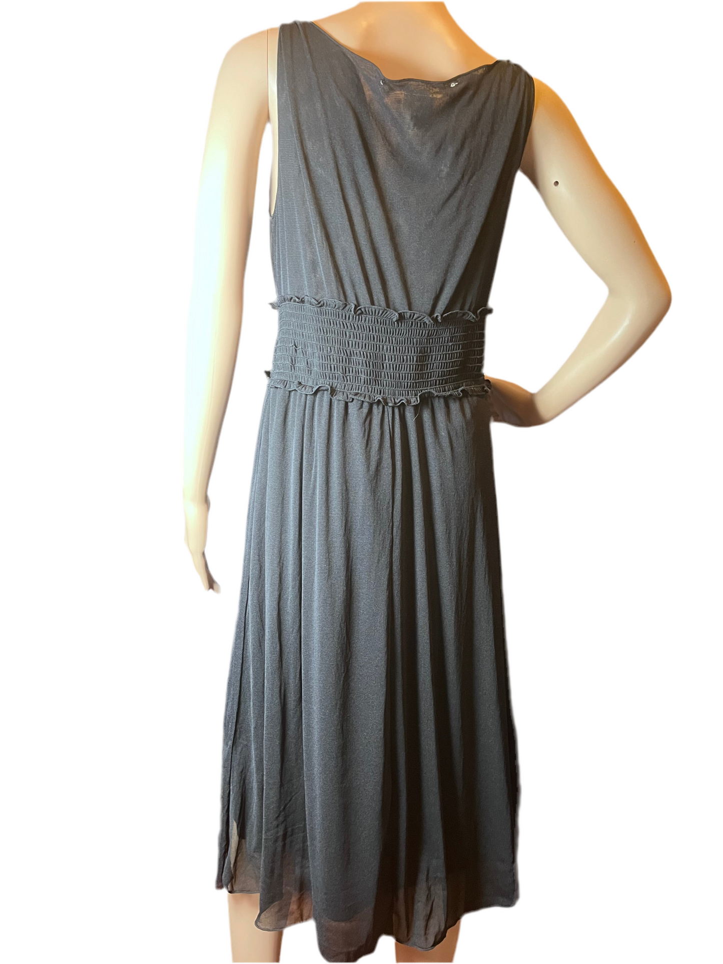 Max Studio fit & flare style black dress.  (Size Medium)