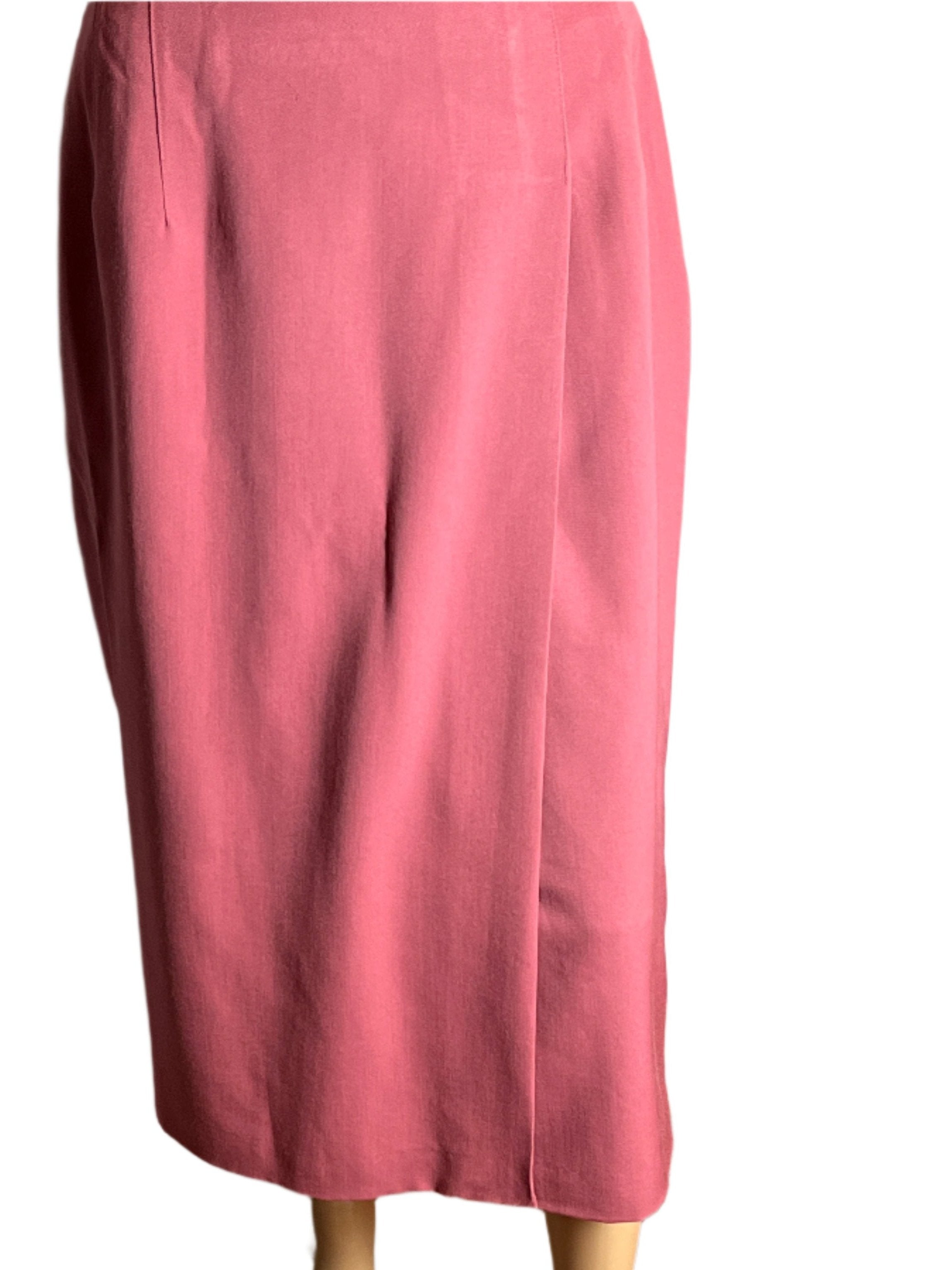 Gianni Pink (size 10) Wrapped Maxi Skirt