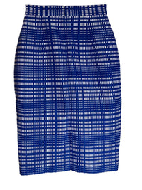 Banana Republic -Blue and White Plaid Pencil Skirt (size 6)