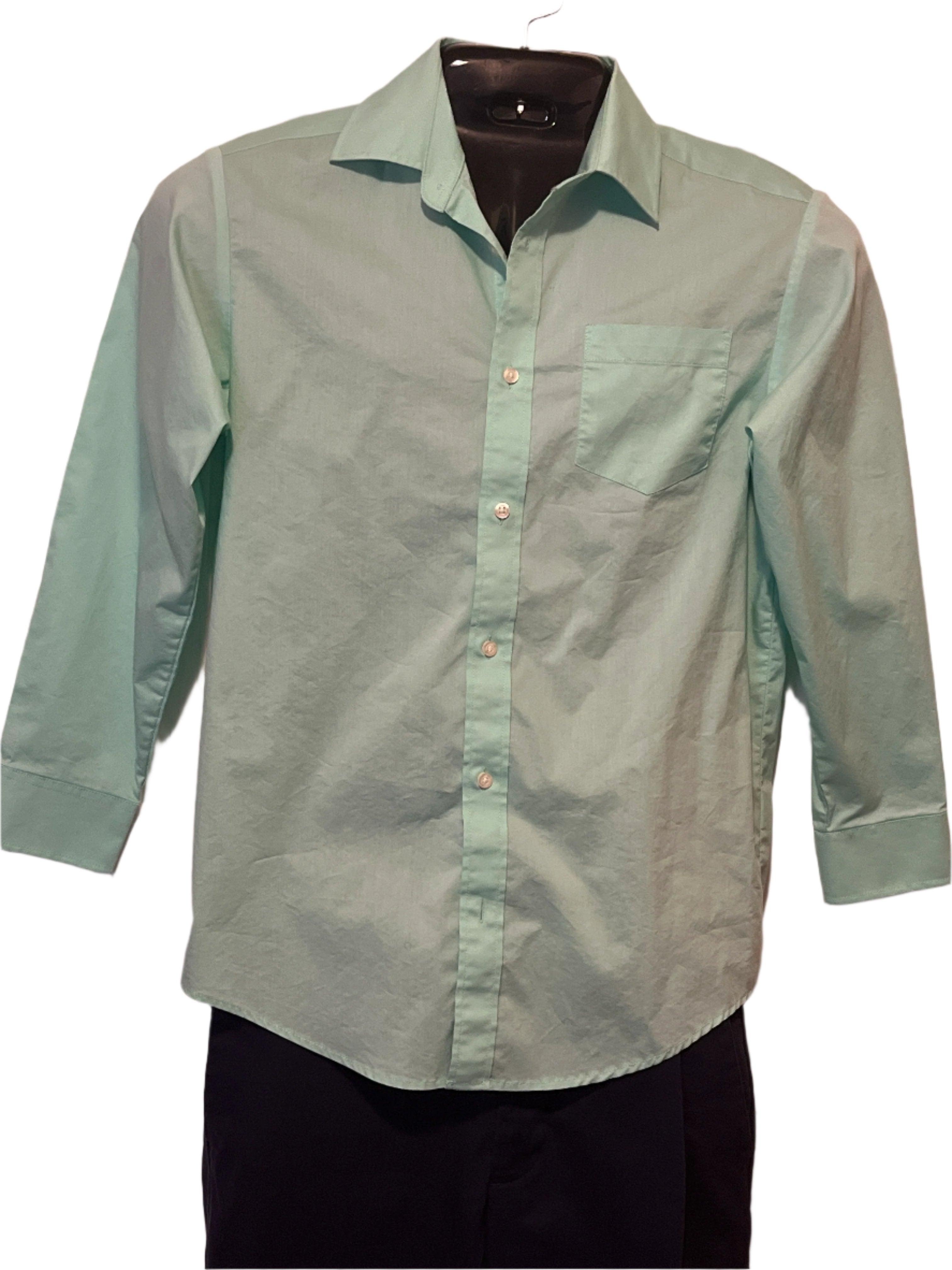 Chaps (size L) Men’s Green Button Up Shirt