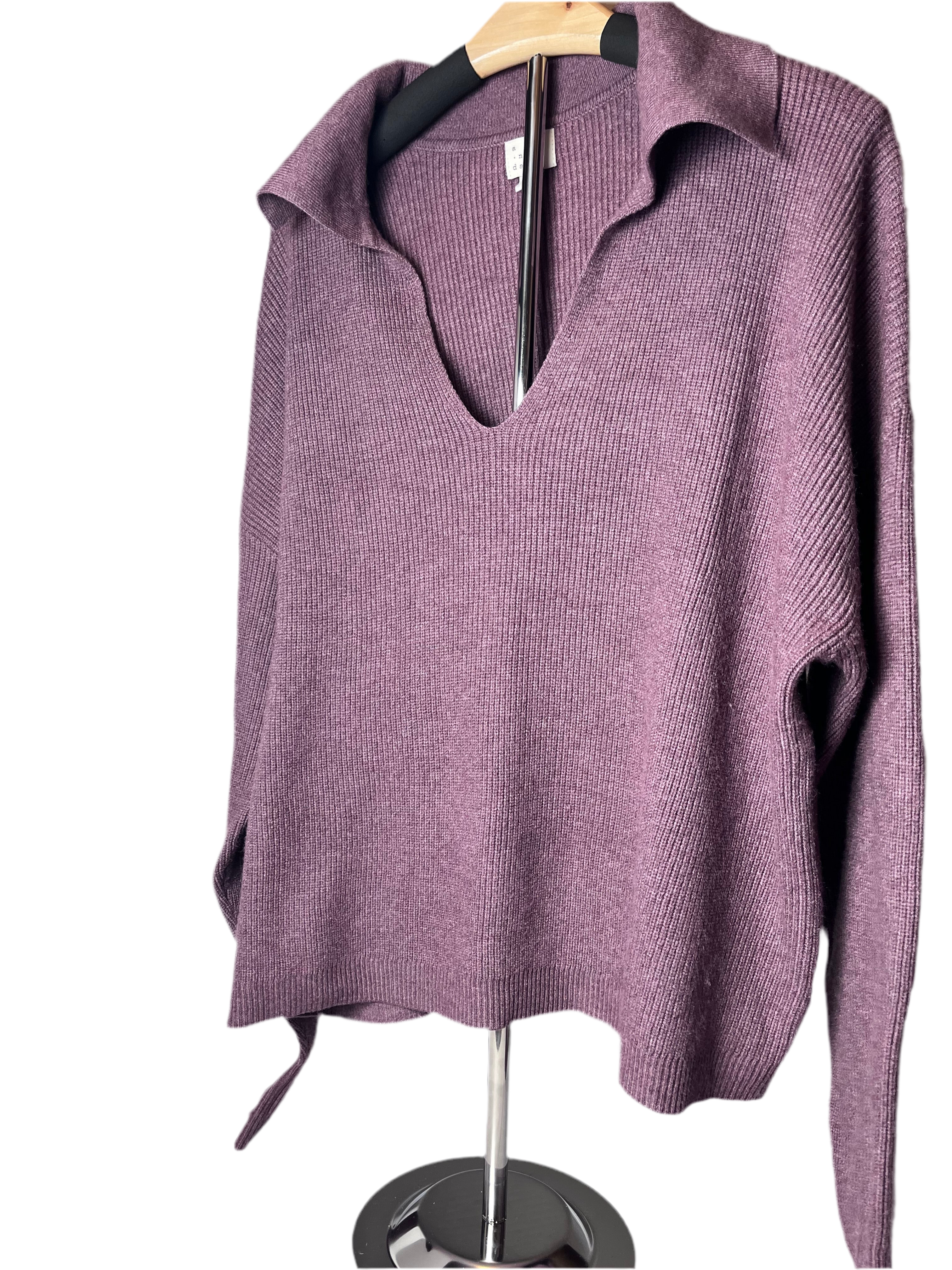 A New Day Sweater (Large).  Purple pull over Women’s Cardigan(Sweater)