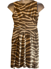 Banana Republic Brown and Beige Pencil (cocktail) Dress (size 10)