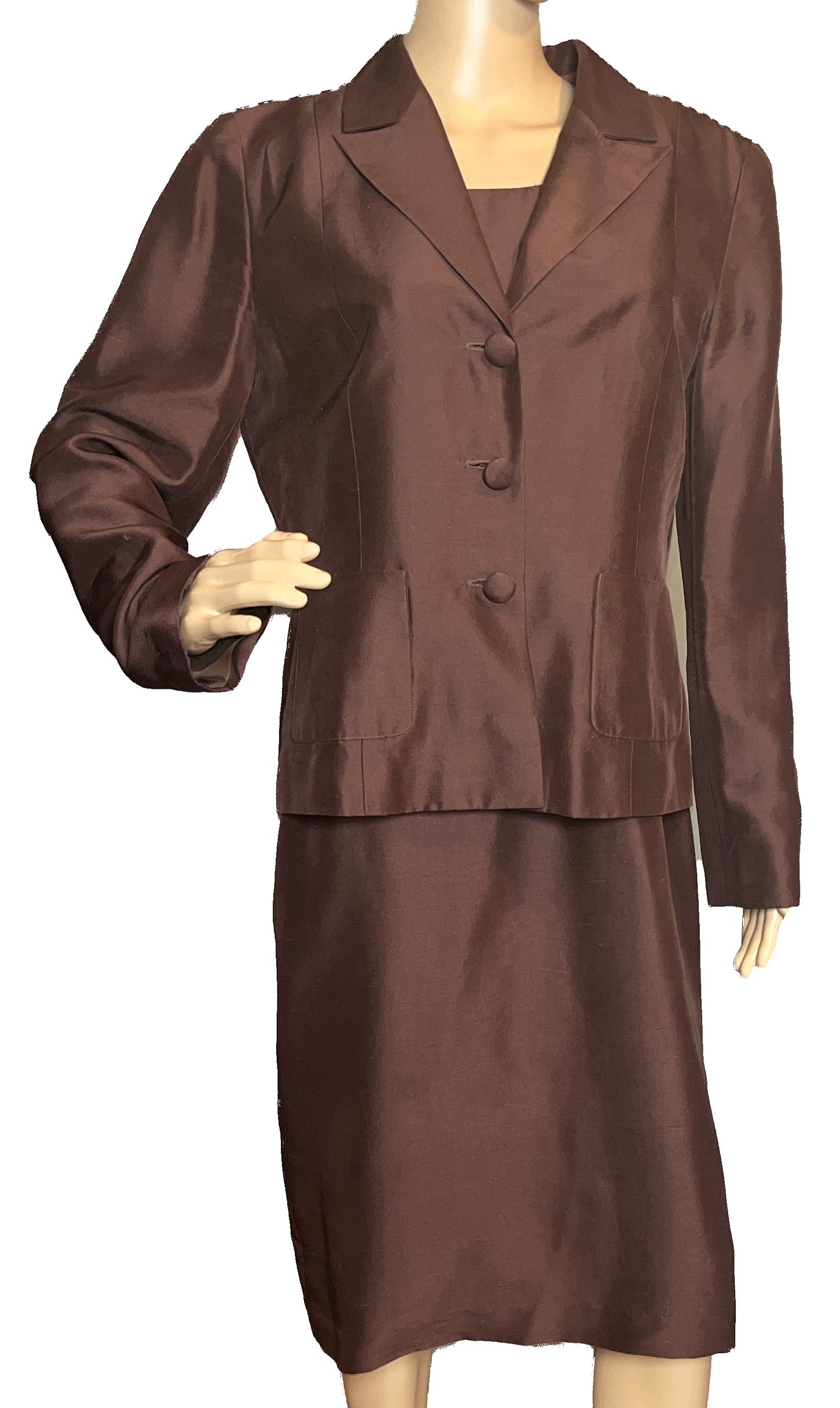 Shomi Brown Dress Suit set(Size 10).  Formal/Business/Professional Attire