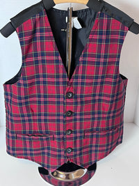 Black and red boy's buttoned vest by Gymboree boy vest(size small)