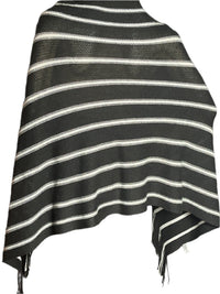 Black and White striped Charter Club Shawl(one size)