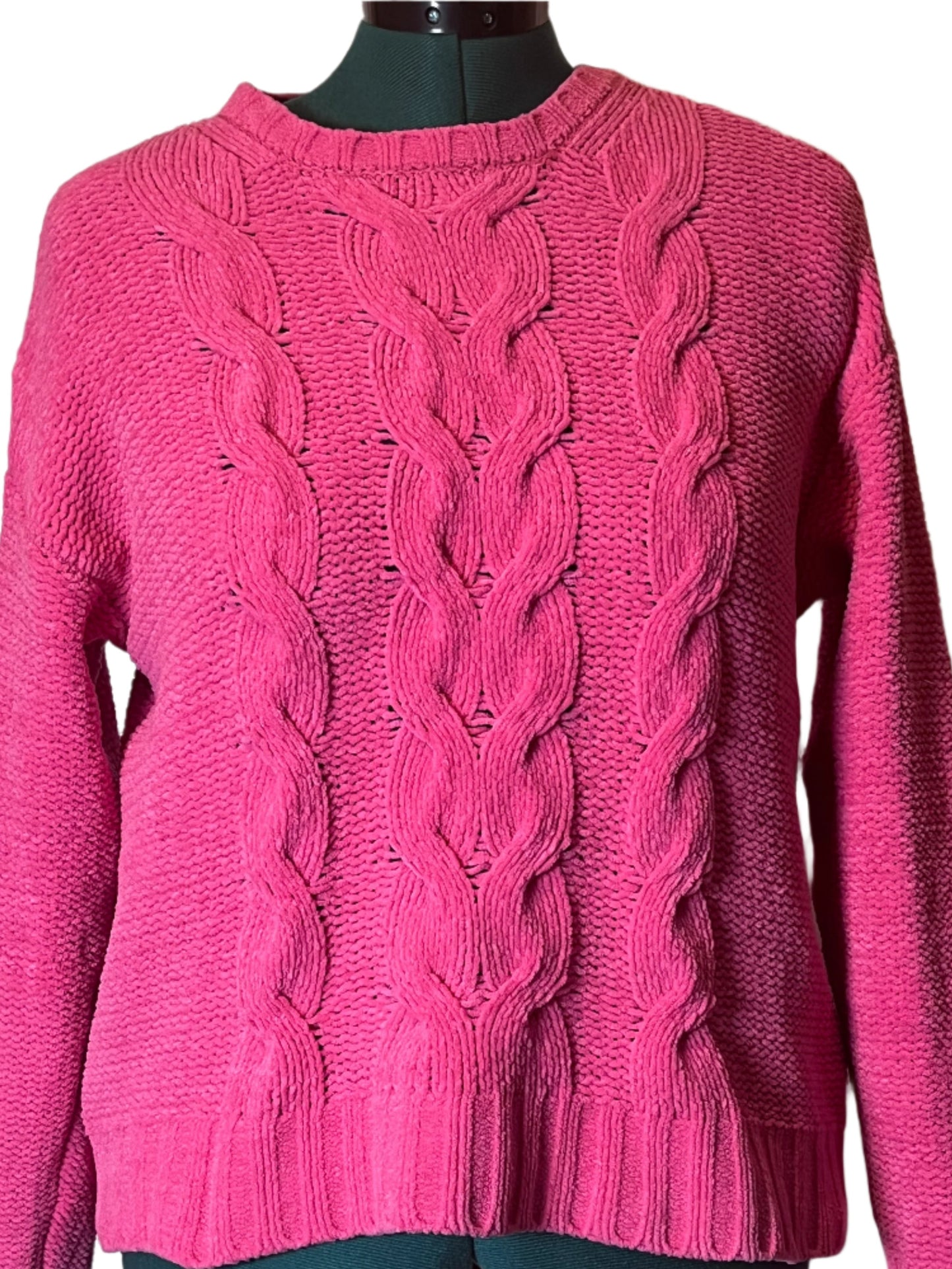 American Eagle Pink Knitted Round Neckline Pullover sweater (Size small)