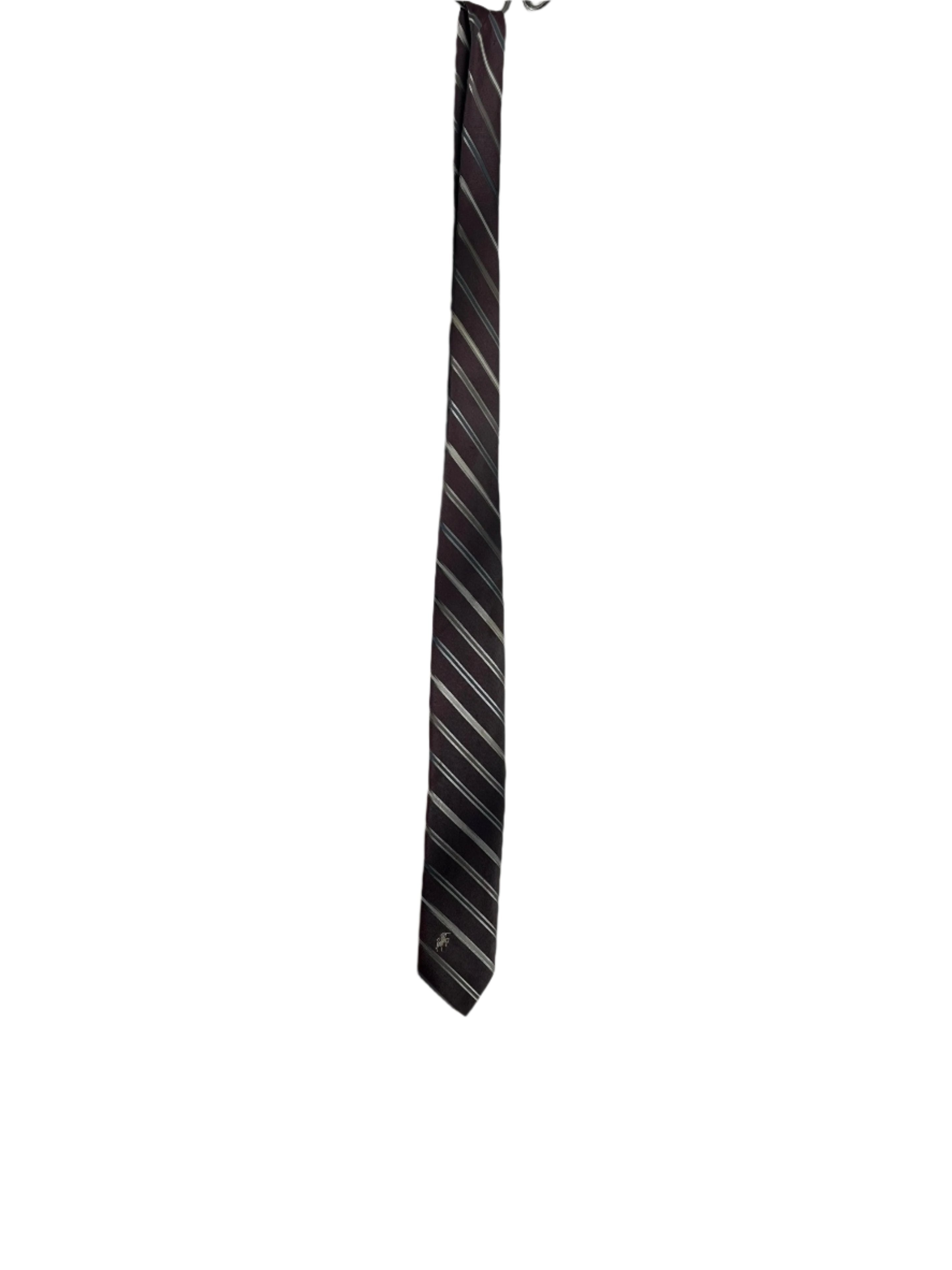 Bronzini Men’s Brown Striped Tie