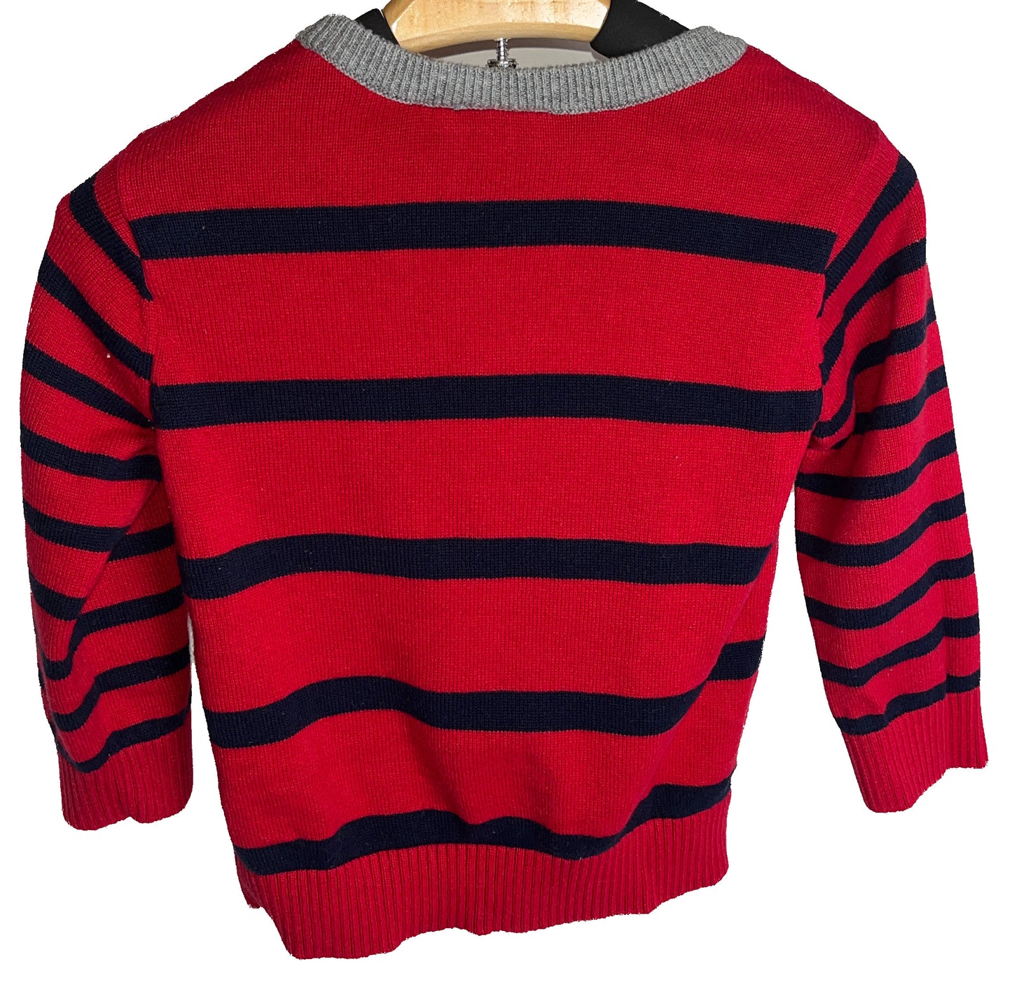 Place (2T) Red Striped Pull Over Kids Sweater