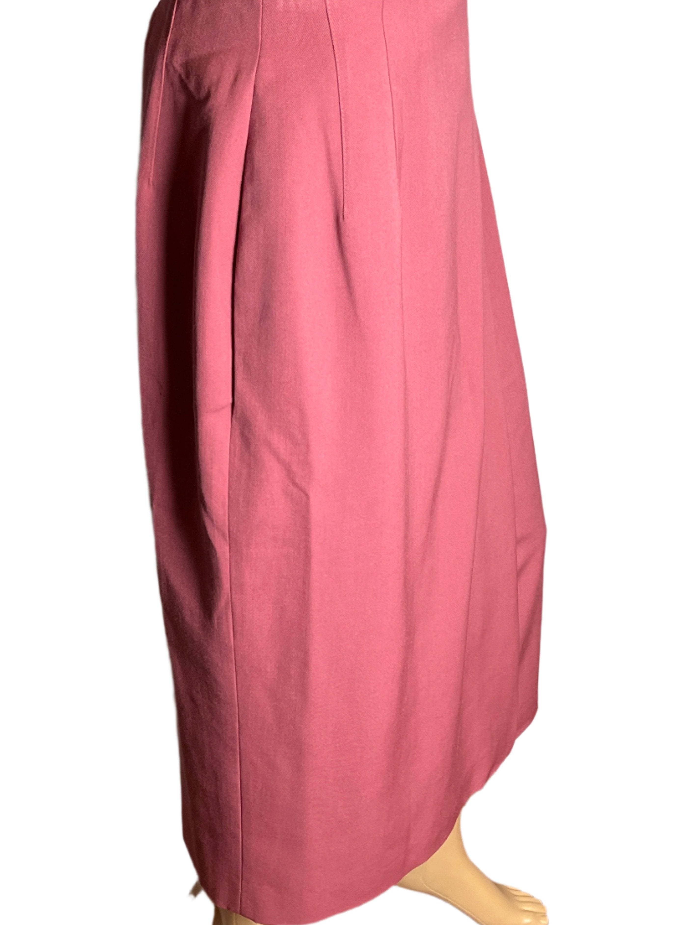 Gianni Pink (size 10) Wrapped Maxi Skirt