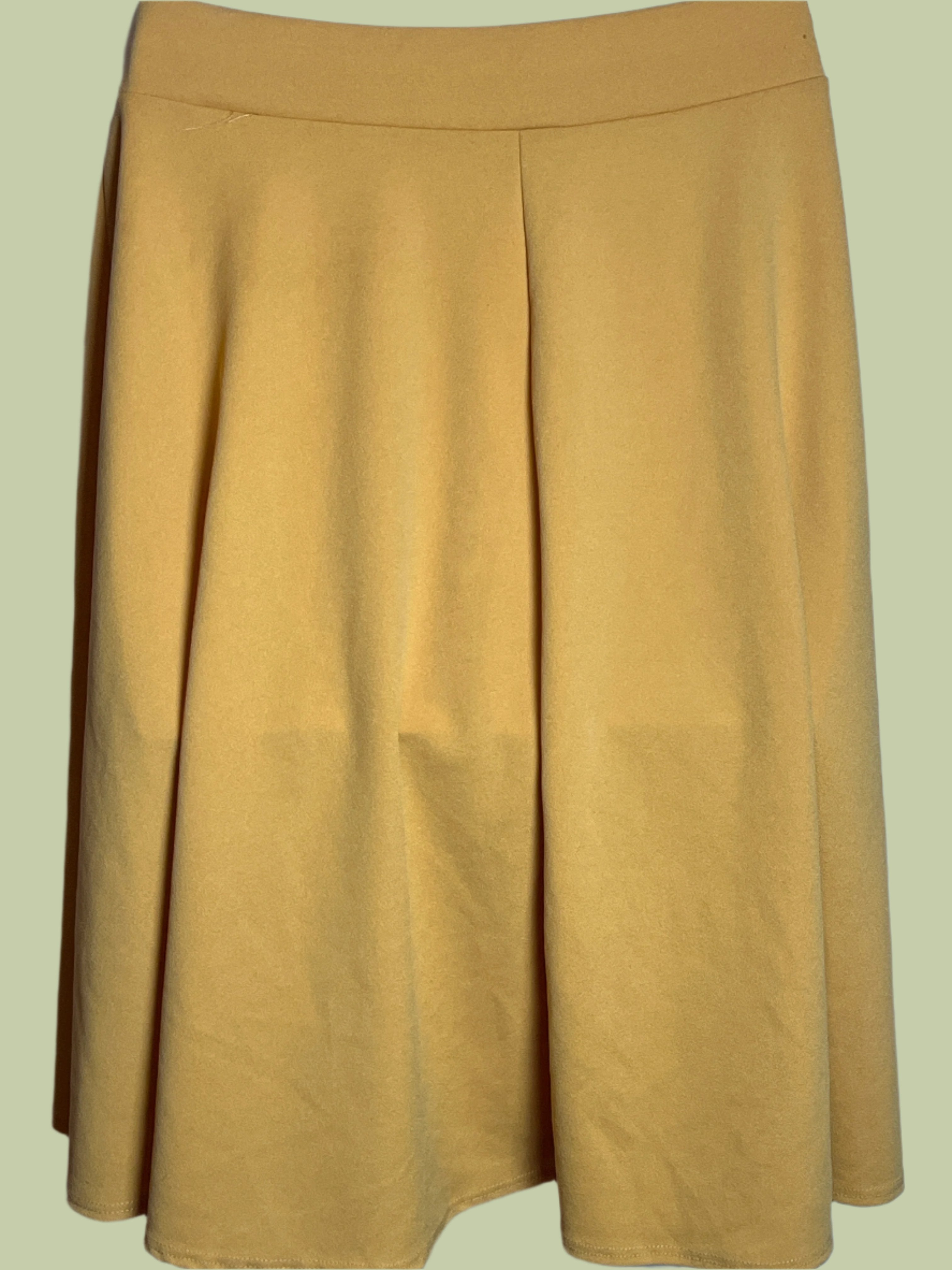 NY Invasion A Line Mustard/Yellow Plus size (2x) Skirt for Casual and Semi formal or work wear