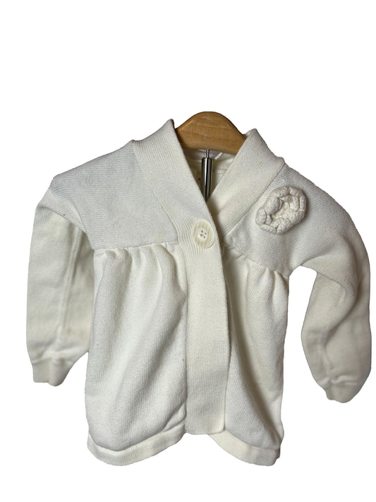 Cherokee girl’s 24 mos Beige 1-button sweater