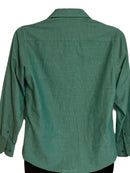 Marquis Signature Green Long Sleeves Buttoned Up Shirt(small)