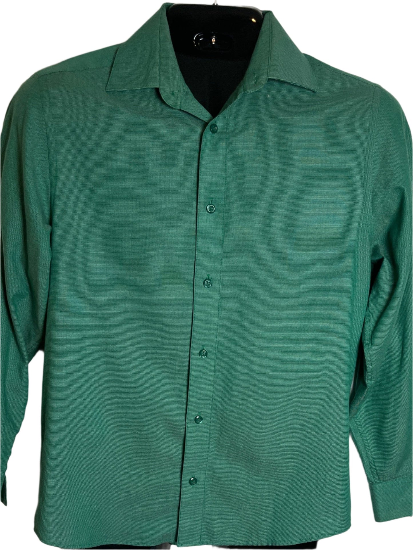 Marquis Signature Green Long Sleeves Buttoned Up Shirt(small)